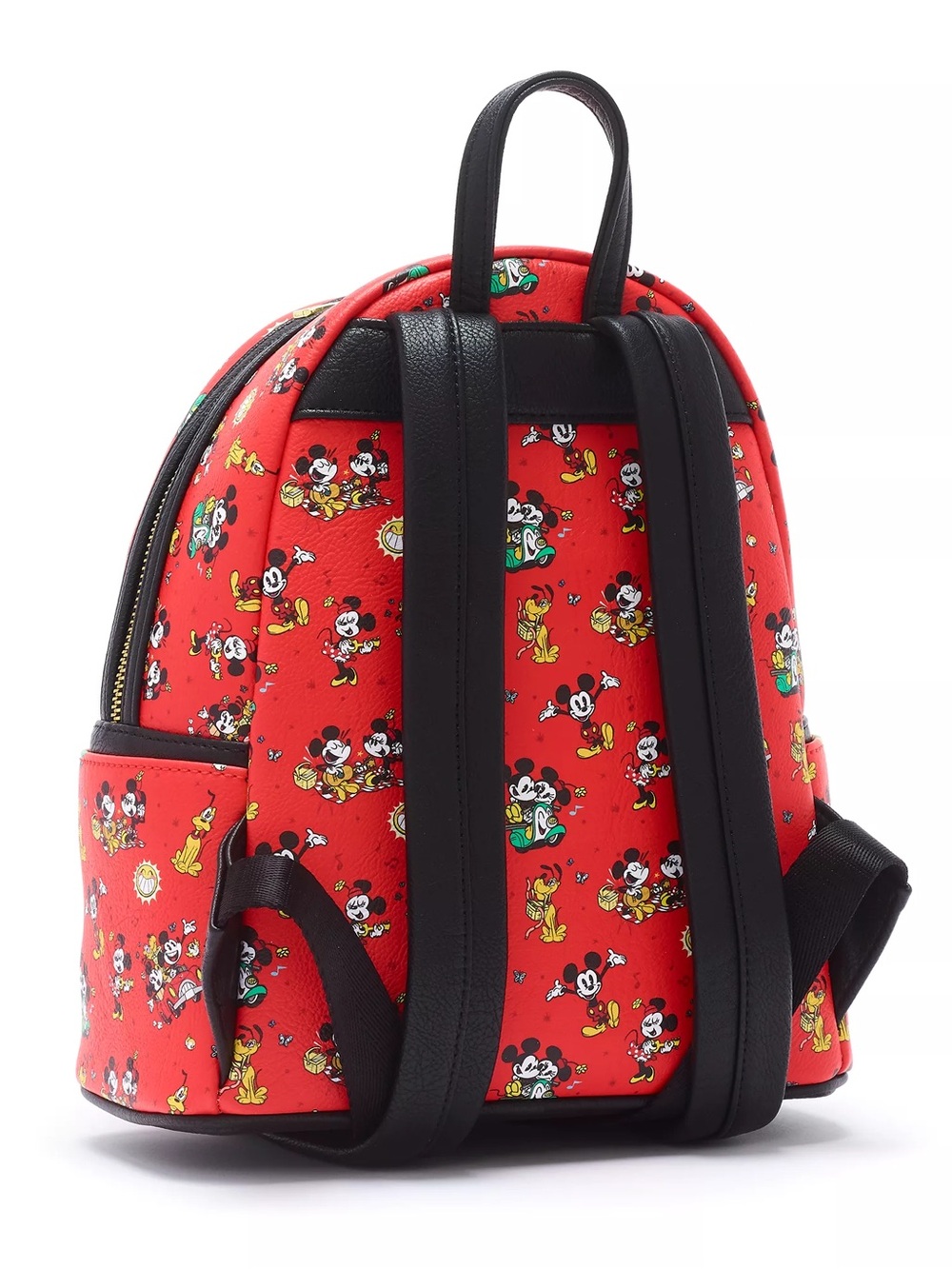 Loungefly Mickey, Minnie and Pluto Mini Backpack - Picture 2 of 12